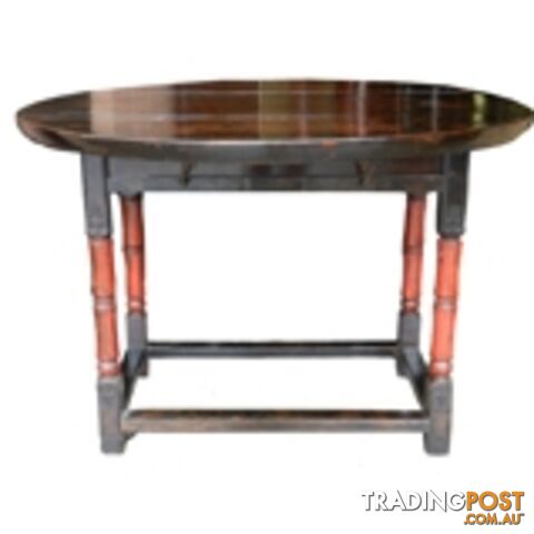 Chinese Foldable Round Dining Table with Gate Legs