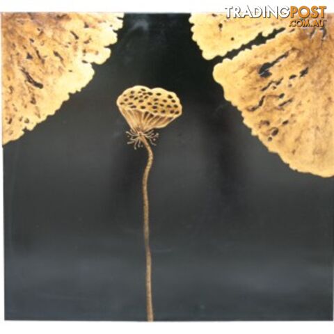 Gold Lotus Walll Hanging Screen - photo 2 of 2