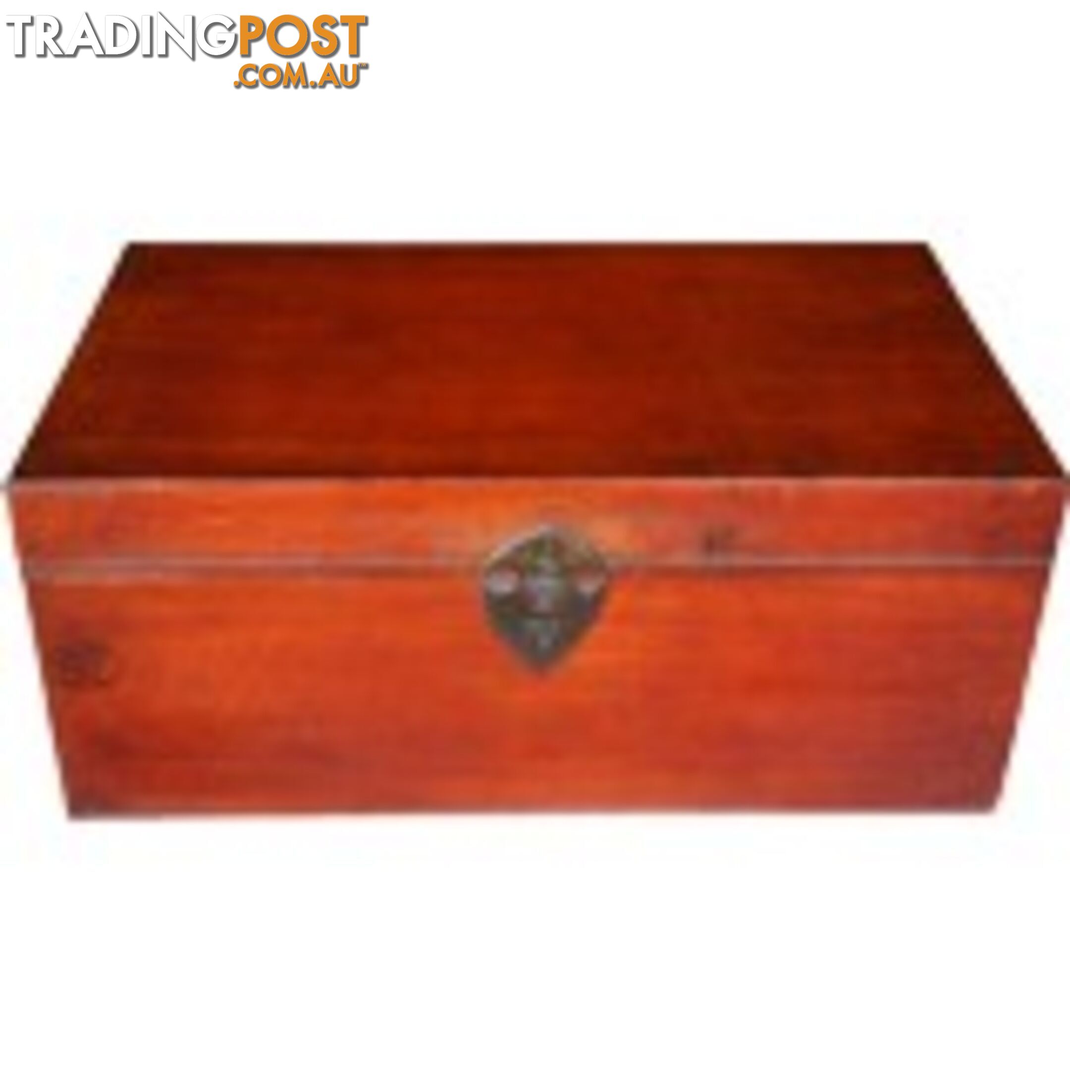 Red Original Chinese Leather Chest