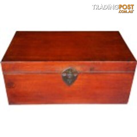 Red Original Chinese Leather Chest