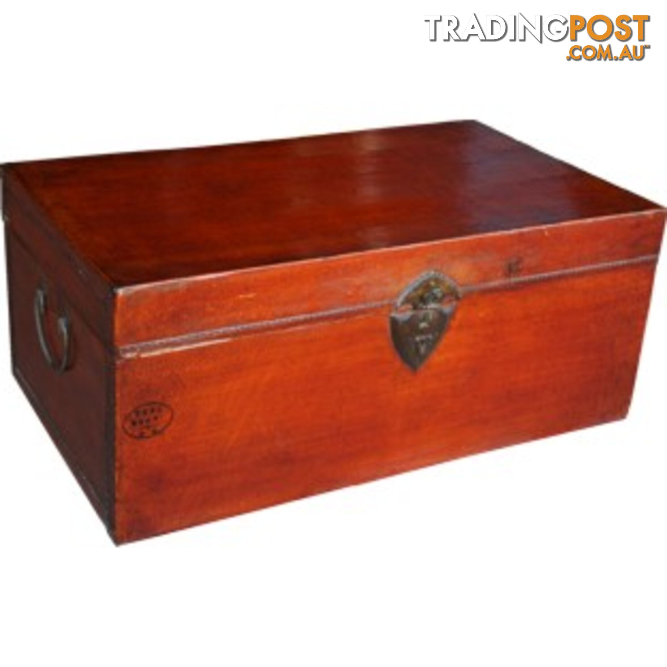 Red Original Chinese Leather Chest