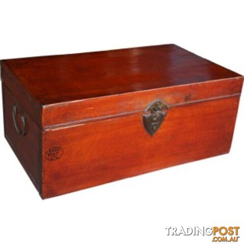 Red Original Chinese Leather Chest