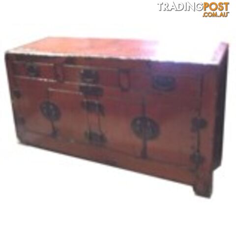 Red Original Chinese Antique Sideboard