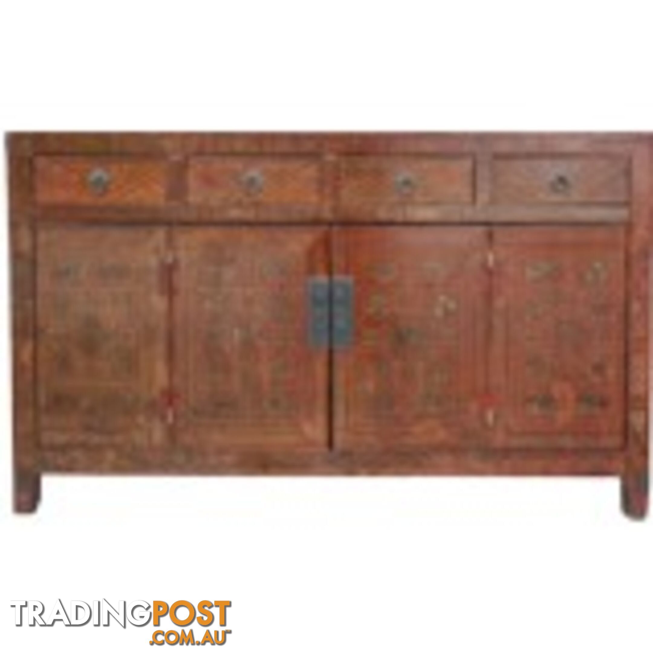 Original Manchurian Painted Chinese Sideboard