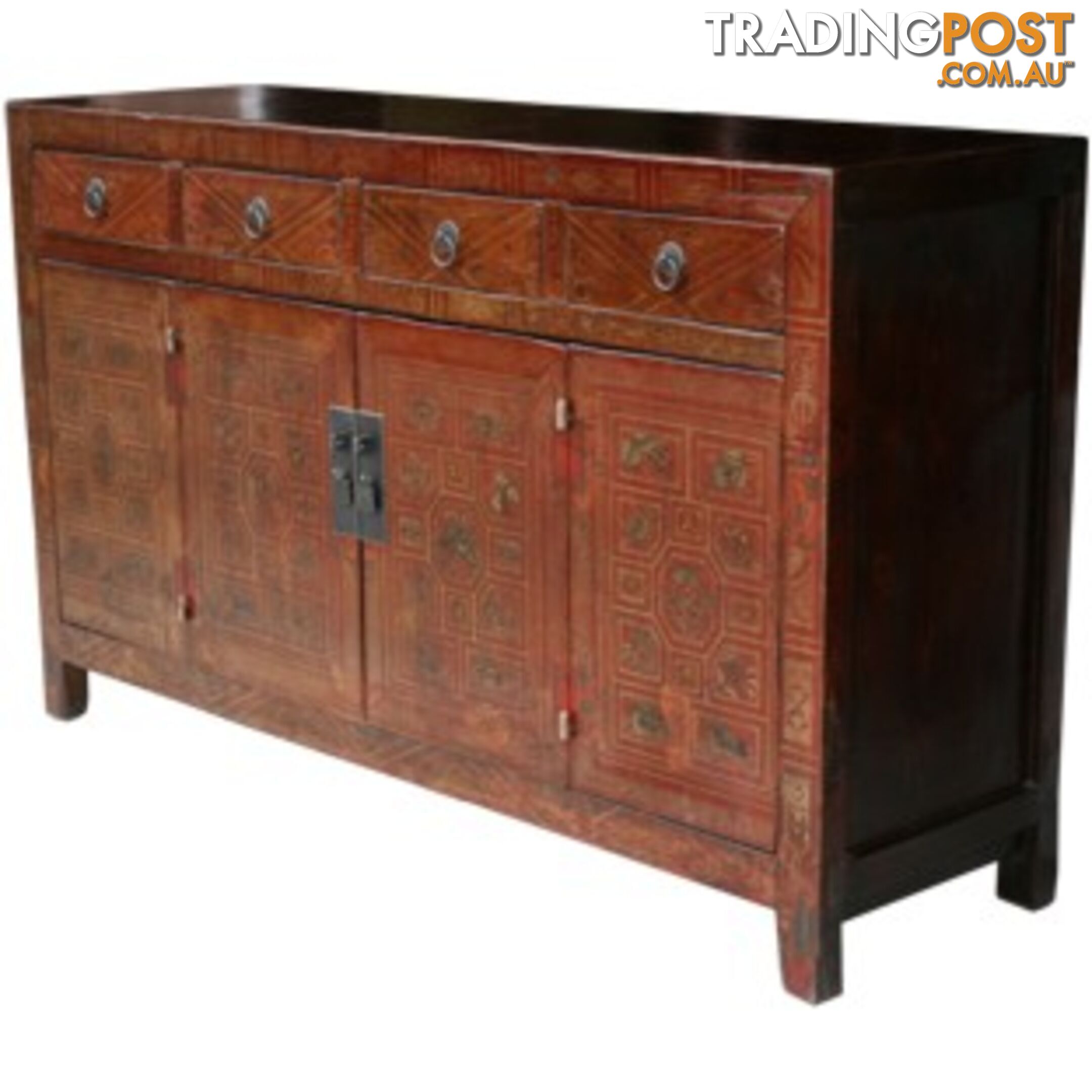 Original Manchurian Painted Chinese Sideboard