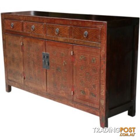 Original Manchurian Painted Chinese Sideboard