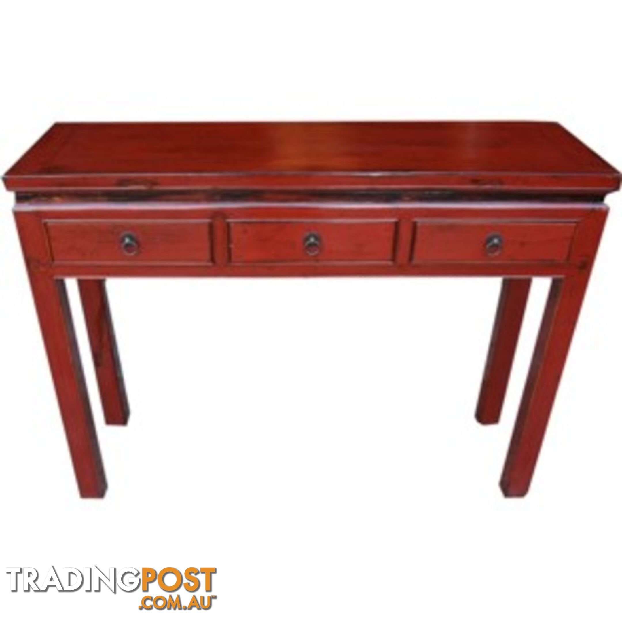 Original Chinese Red Desk Console Table