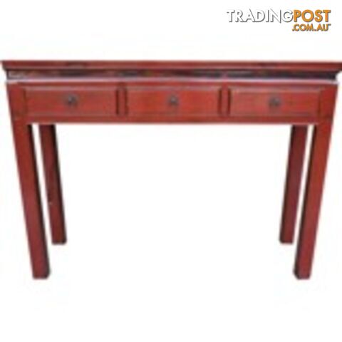 Original Chinese Red Desk Console Table