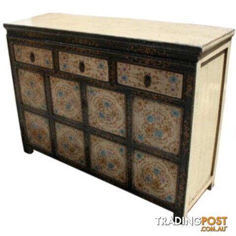 Chinese Antique Painted Tibetan Sideboard