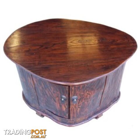 Brown Tree Trunk Looked Chinese Side Table