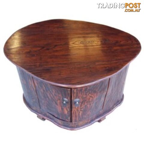 Brown Tree Trunk Looked Chinese Side Table