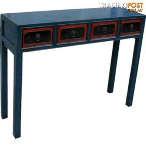 Original Mandarin Blue Hall Table/Console Table