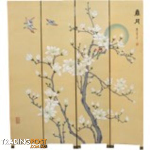 Chinese Floor Standing Room Divider - Moon in Spring