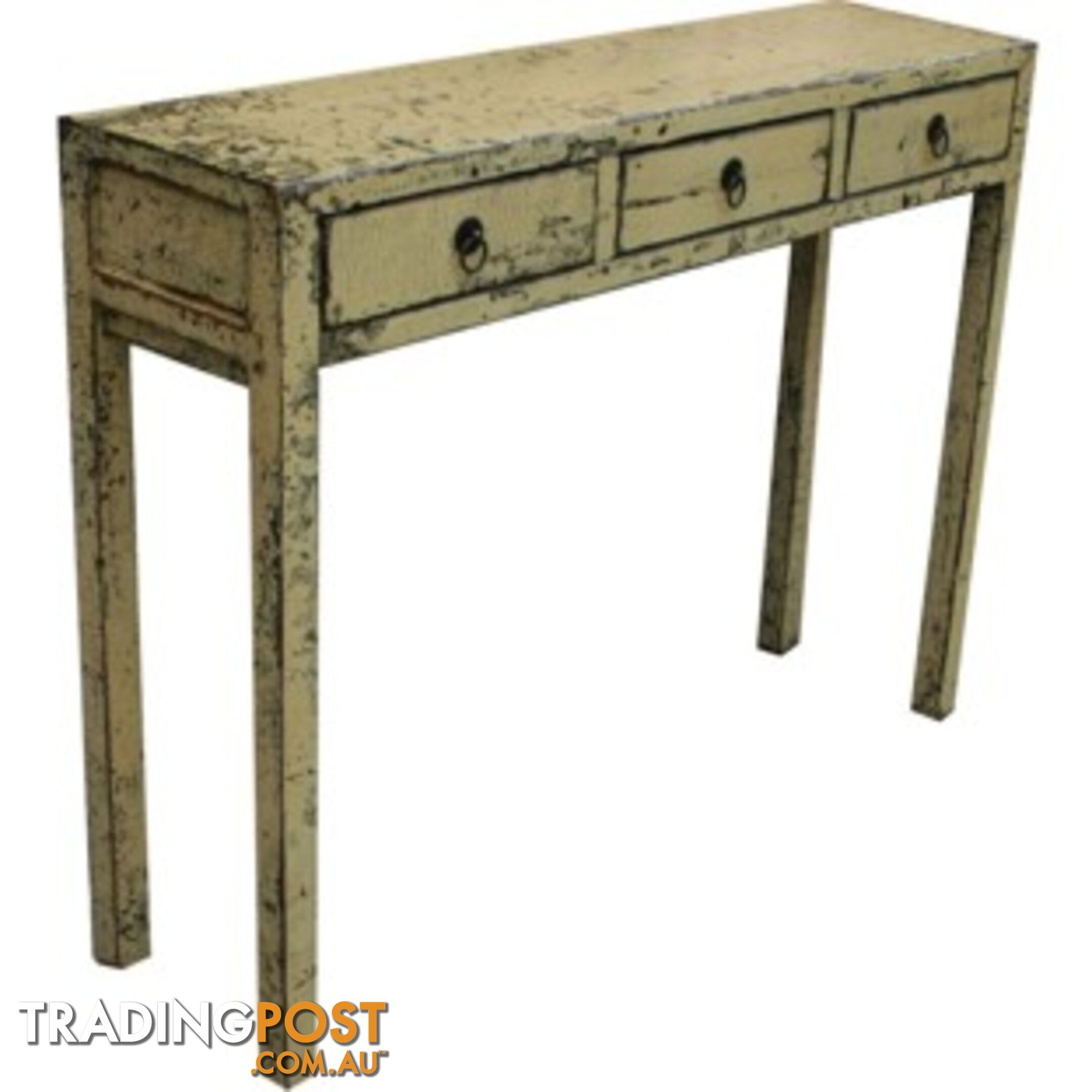 Distress White Chinese Console Hallway Table