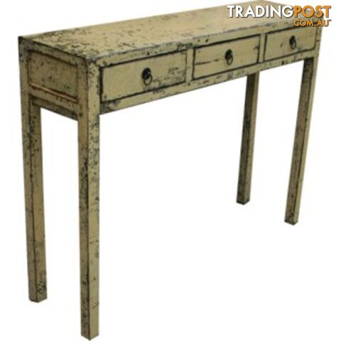 Distress White Chinese Console Hallway Table