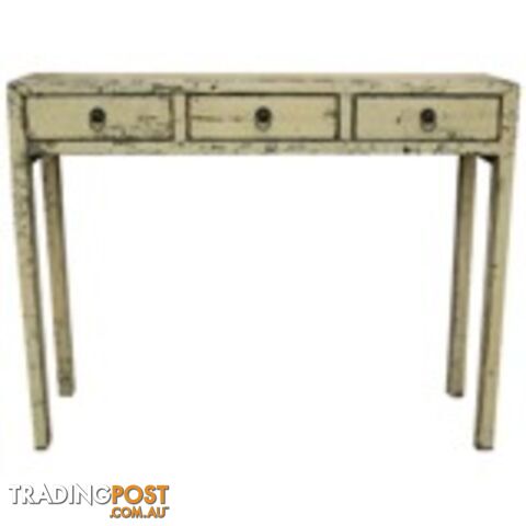 Distress White Chinese Console Hallway Table