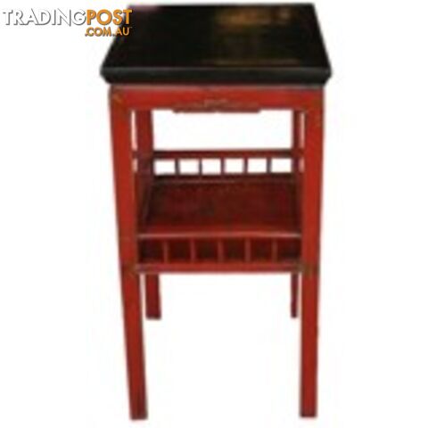 Original Chinese Red Vase Table