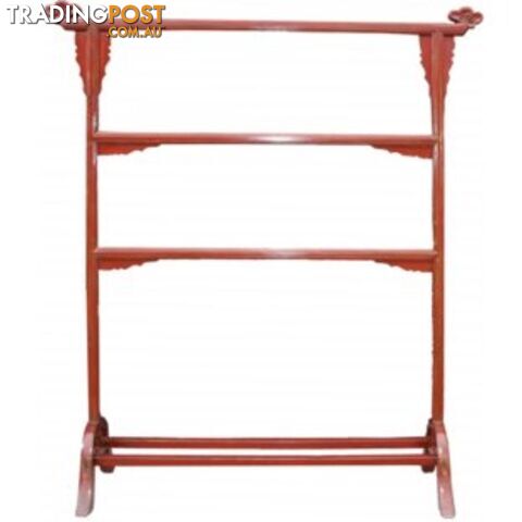 Oriental Red Lacquer Clothes Rack