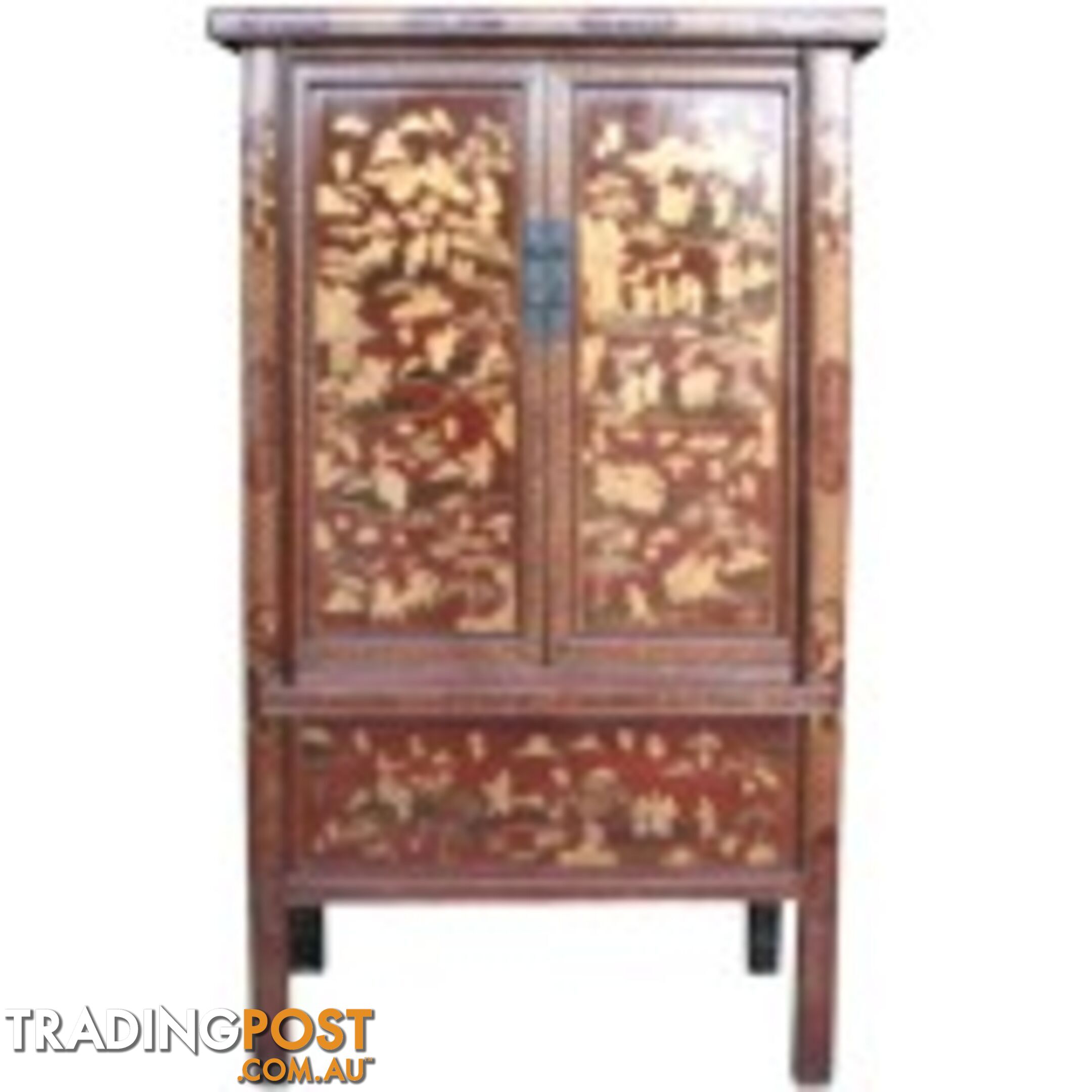 Chinese Painted Large Cabinet Shanxi Province Origin