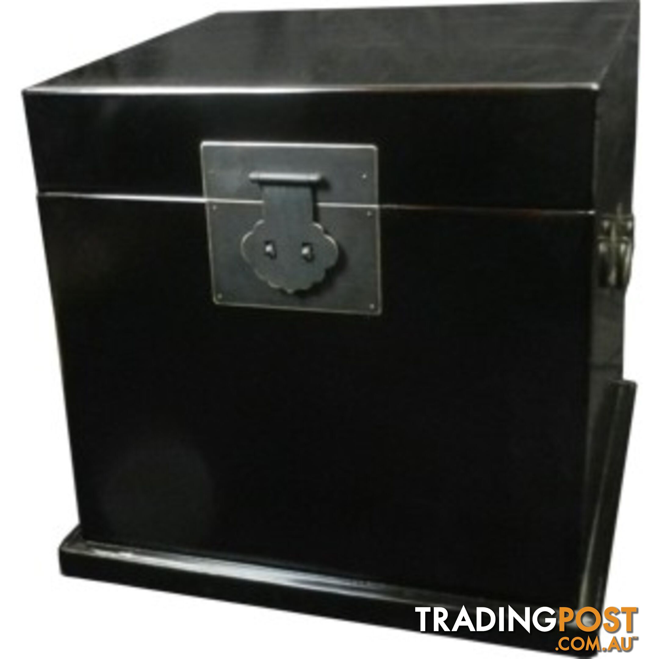 Black Lacquered Cube Chest