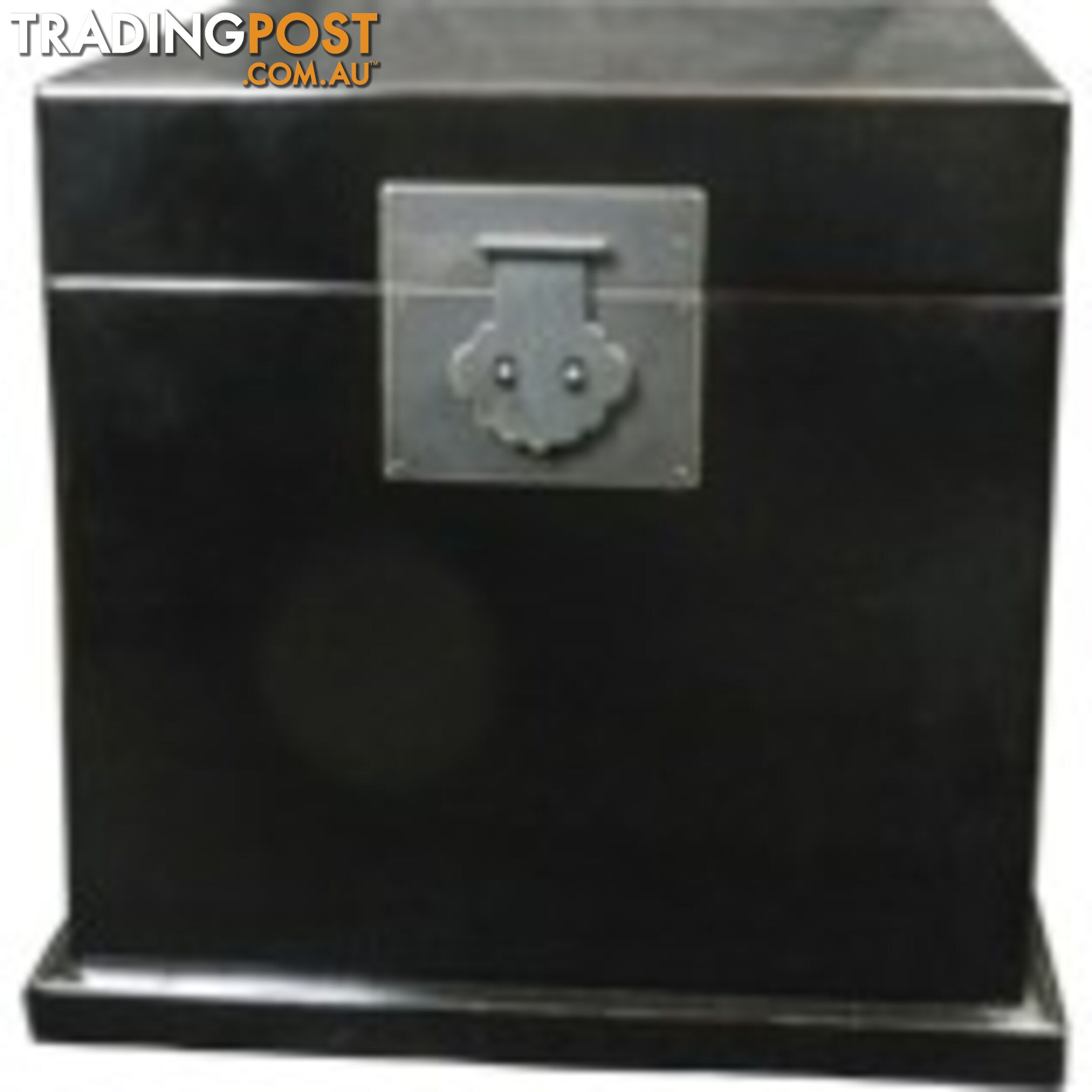 Black Lacquered Cube Chest