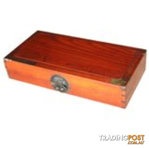 Wood Oriental Document Box