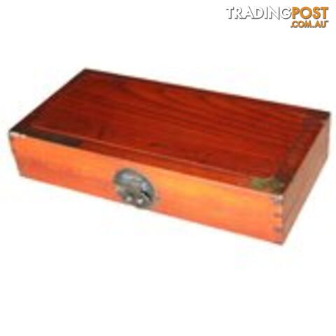 Wood Oriental Document Box