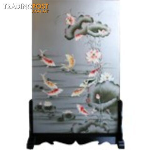 Chinese Room Divider on Spring - Koi Fish