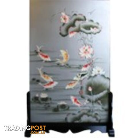 Chinese Room Divider on Spring - Koi Fish