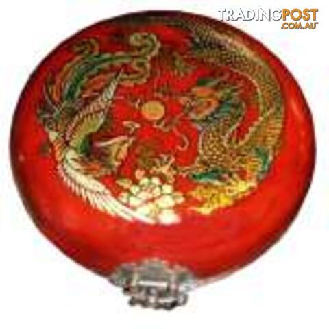 Chinese Red Round Dragon Fengshui Compass