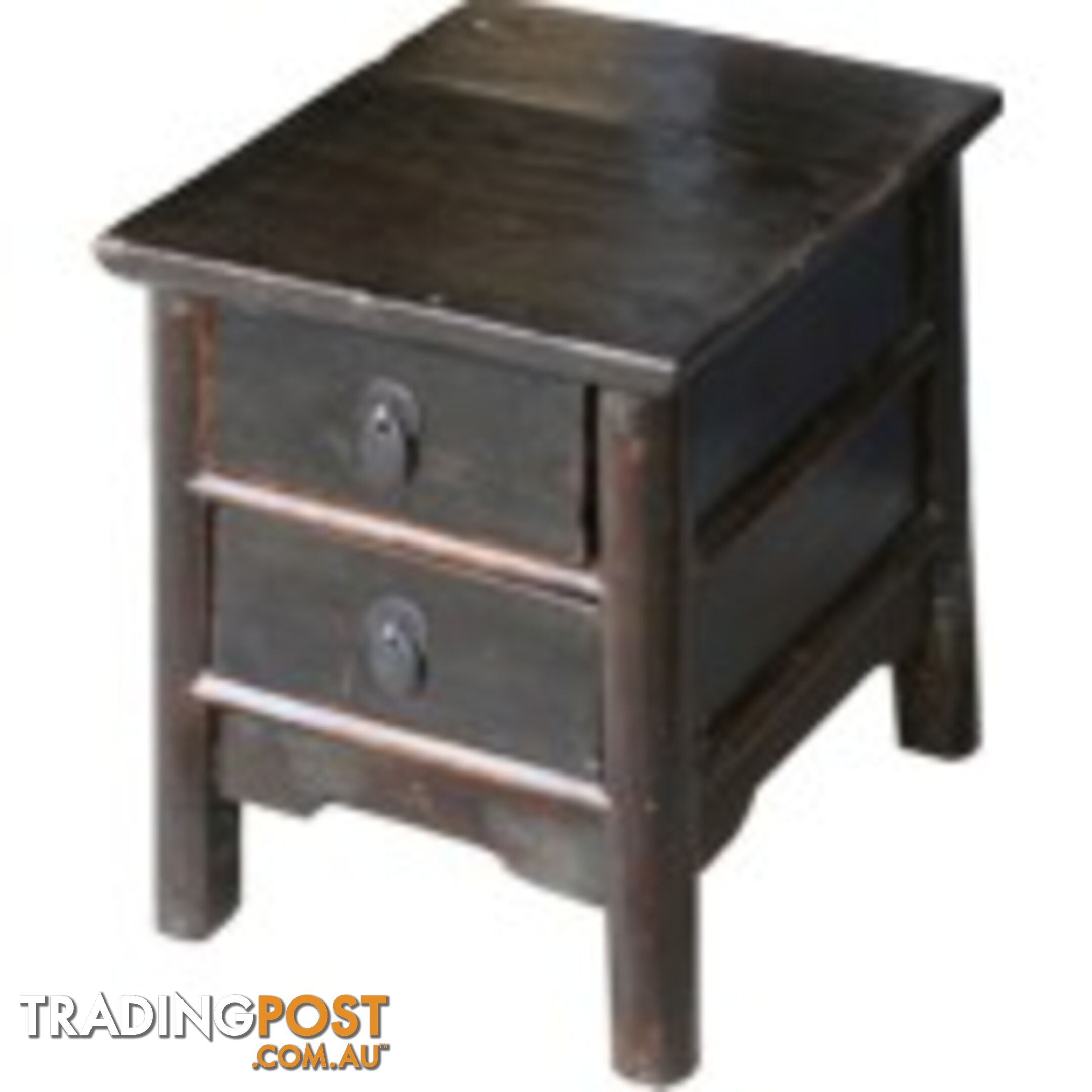 Chinese Antique Wood Stool with Drawer/Side Table