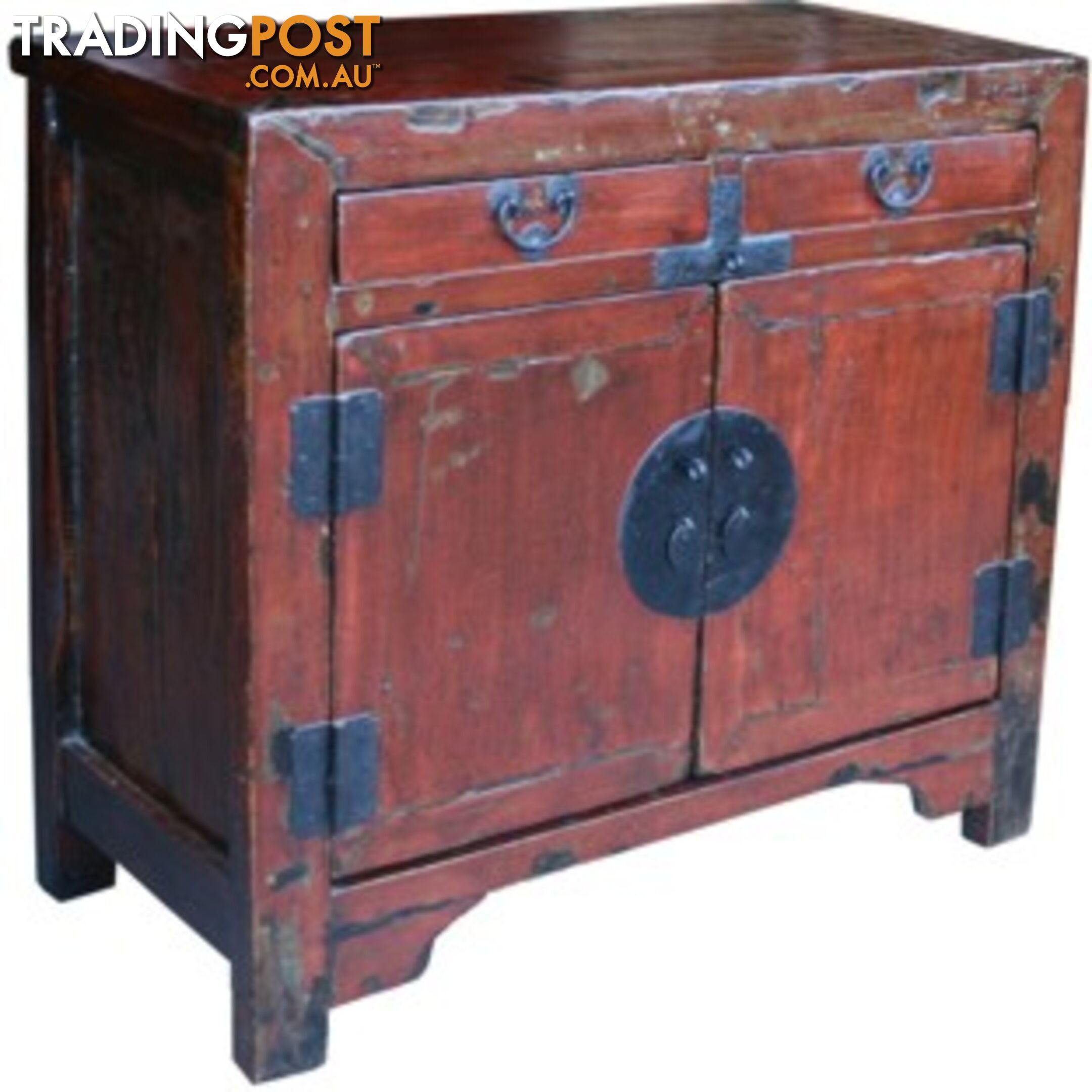 Chinese Antique Red Shanxi Cabinet