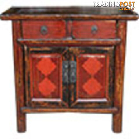 Chinese Antique Red Cabinet