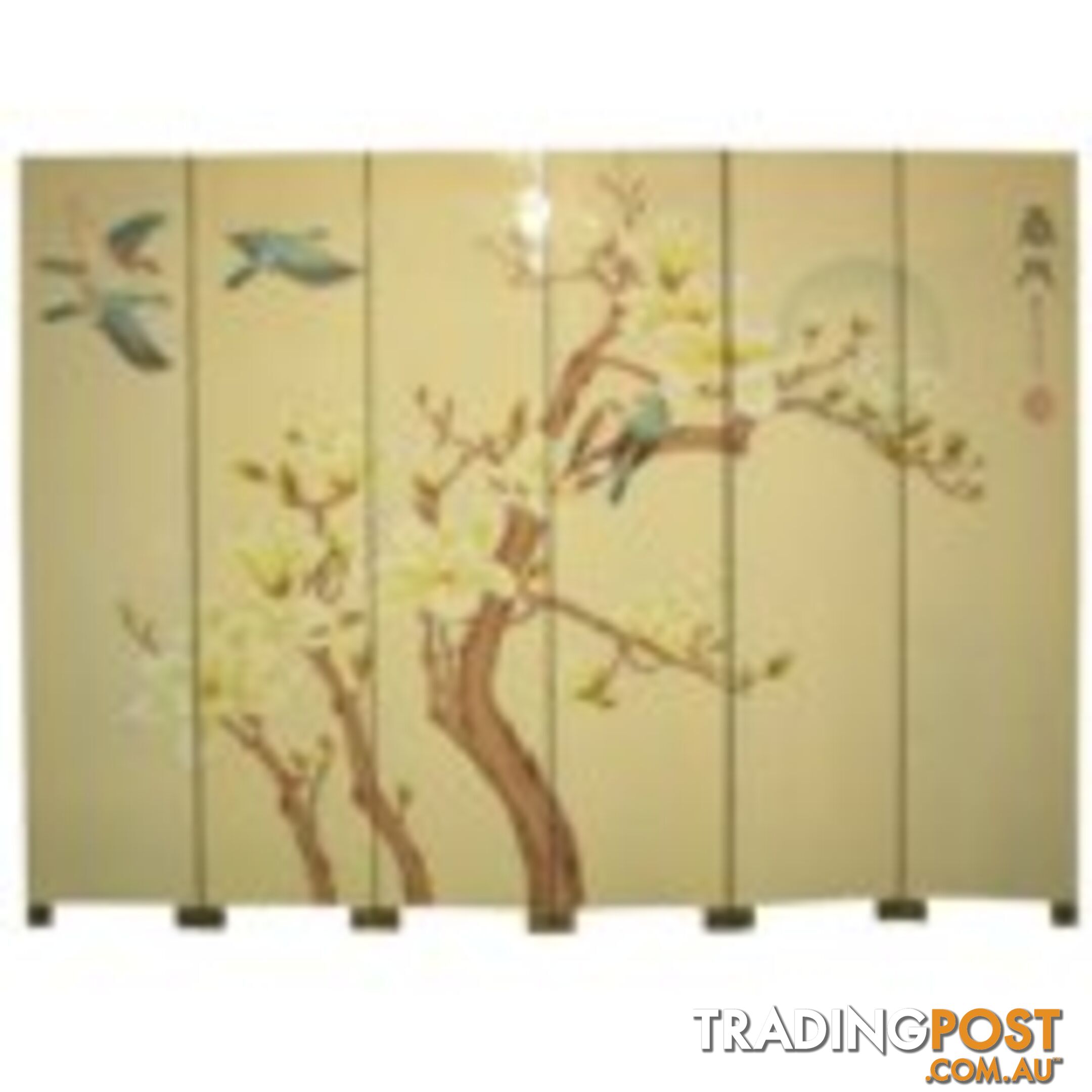 6-Panel Chinese Fold Up Screen - Spring Moon