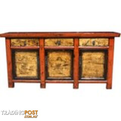 Chinese Antique Painted Sideboard