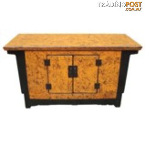 Orange and Black Low Sideboard TV Unit