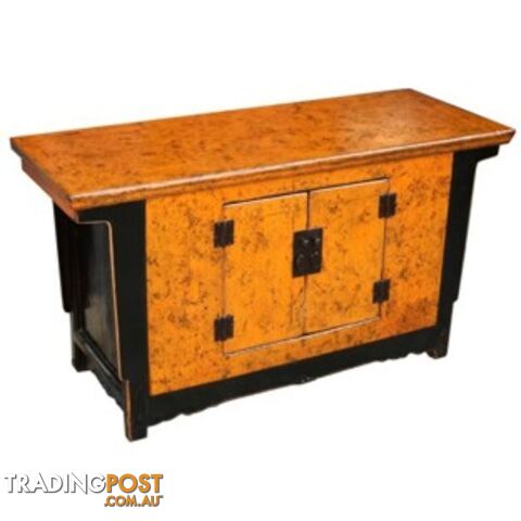 Orange and Black Low Sideboard TV Unit - photo 2 of 2