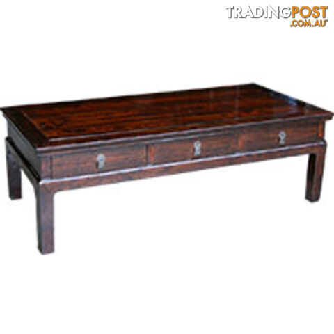 Original Rectangular Chinese Coffee Table w/ 6 Draws