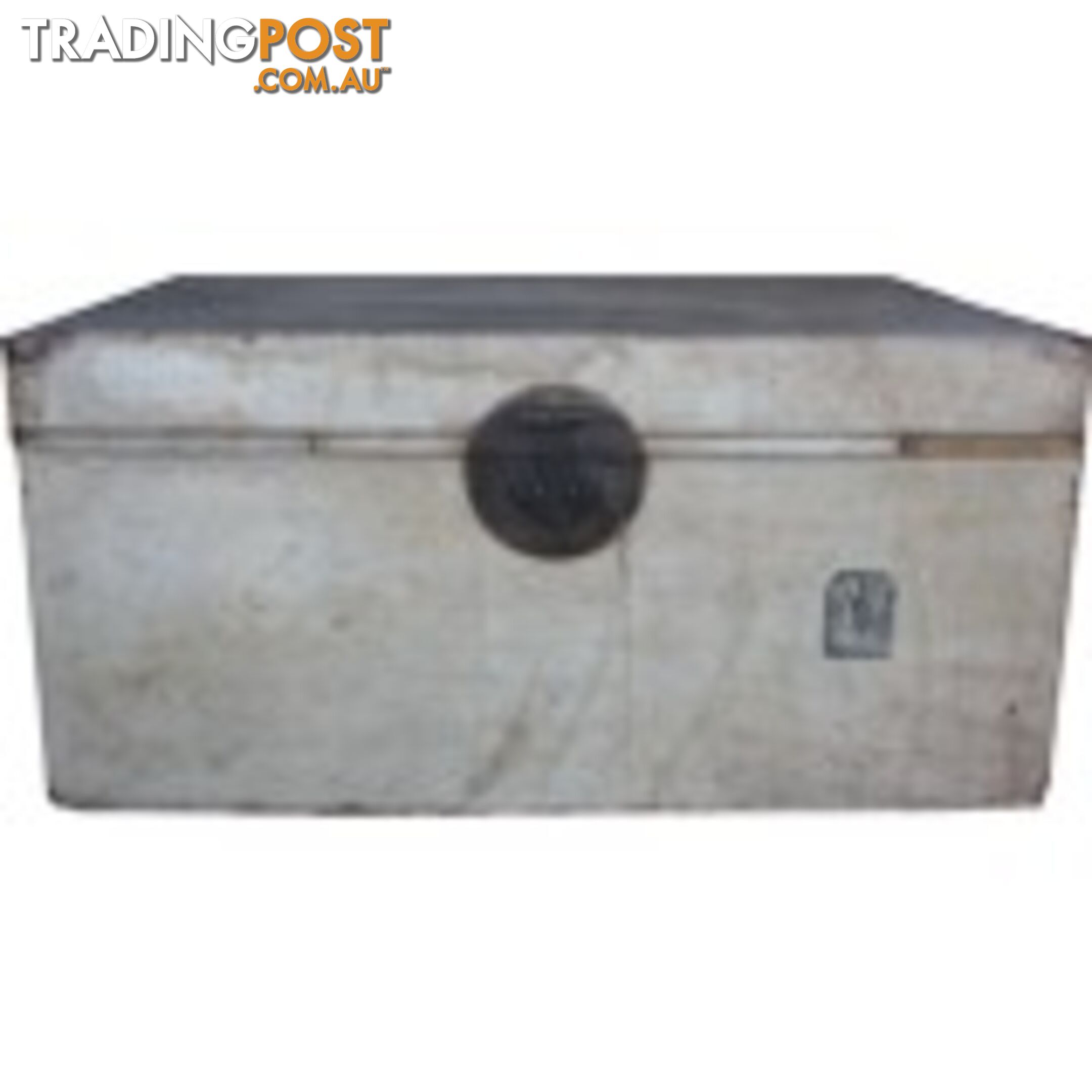 Beige Original Chinese Leather Chest