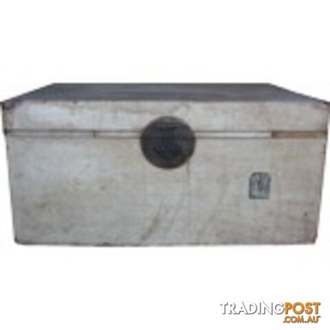 Beige Original Chinese Leather Chest