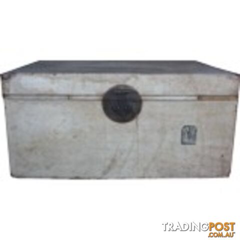 Beige Original Chinese Leather Chest