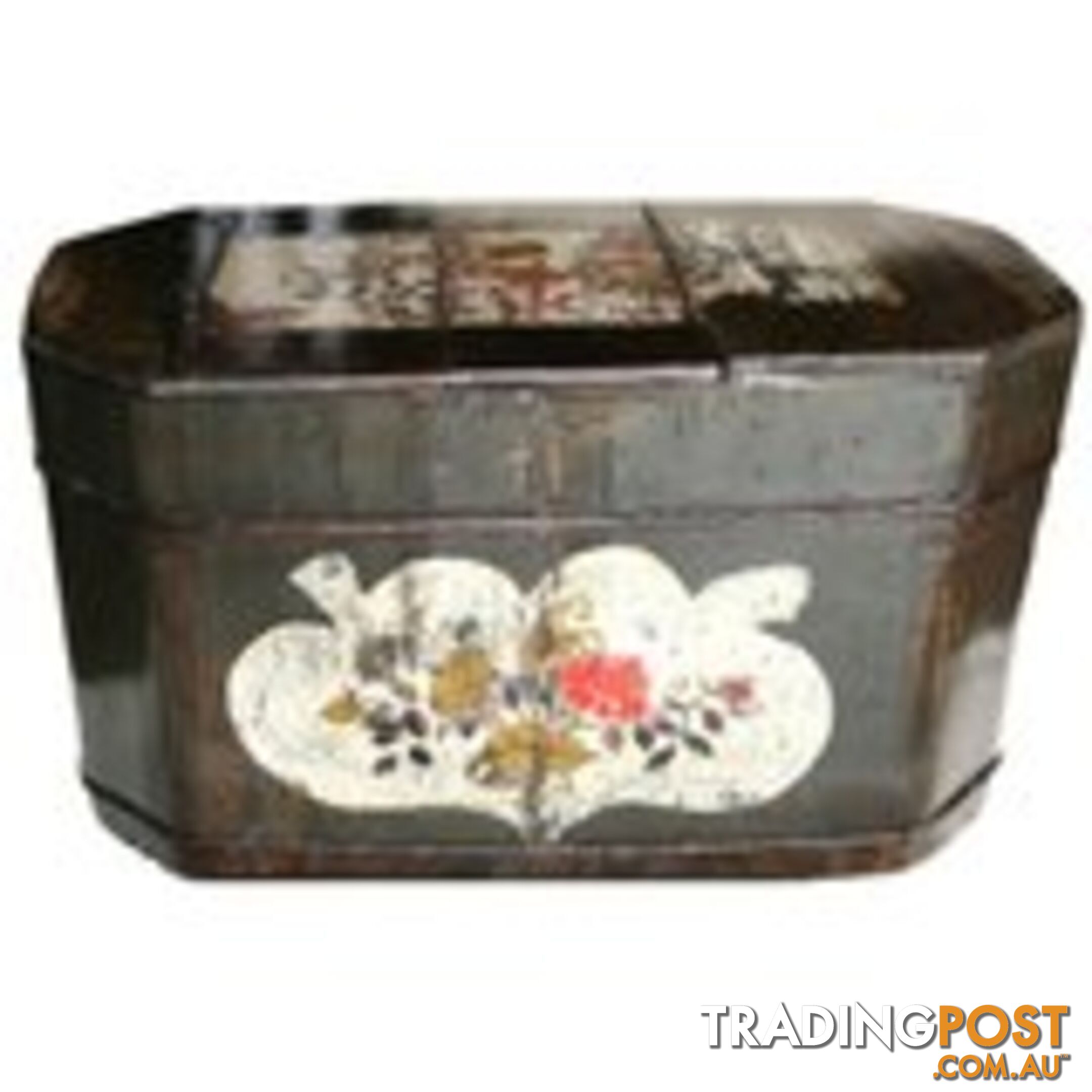 Large Chinese Storage Wood Box with Lid