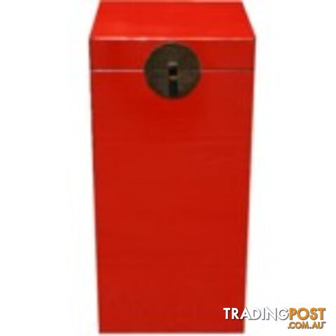 Red Chinese Wood Tall Trunk