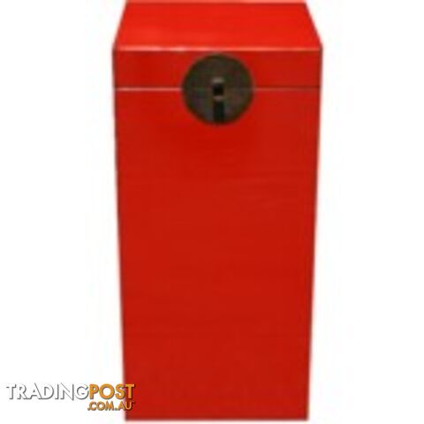 Red Chinese Wood Tall Trunk