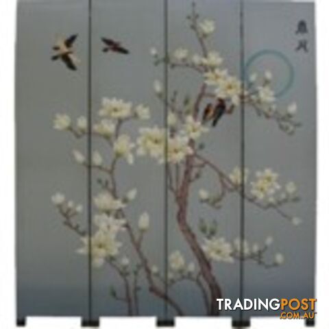 Oriental Chinese Screen Room Divider - Spring Moon