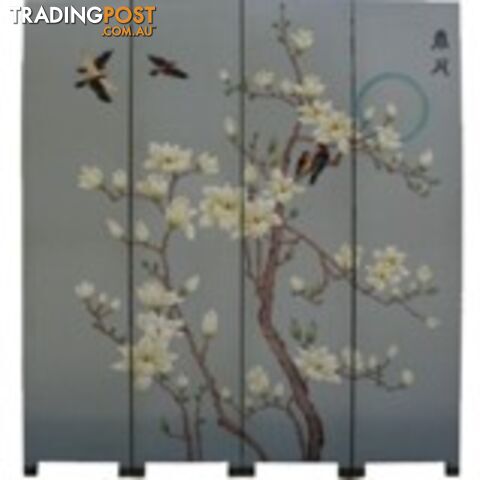 Oriental Chinese Screen Room Divider - Spring Moon