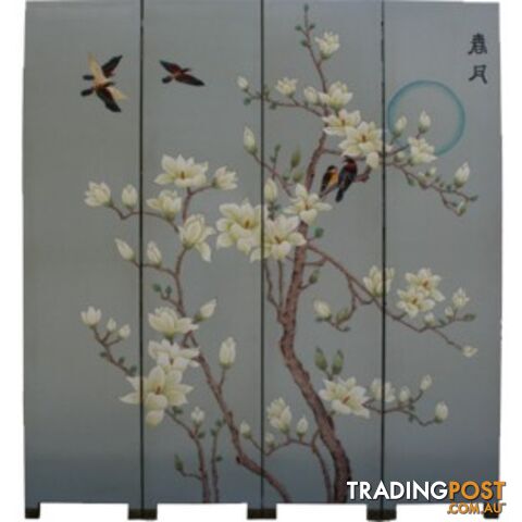 Oriental Chinese Screen Room Divider - Spring Moon