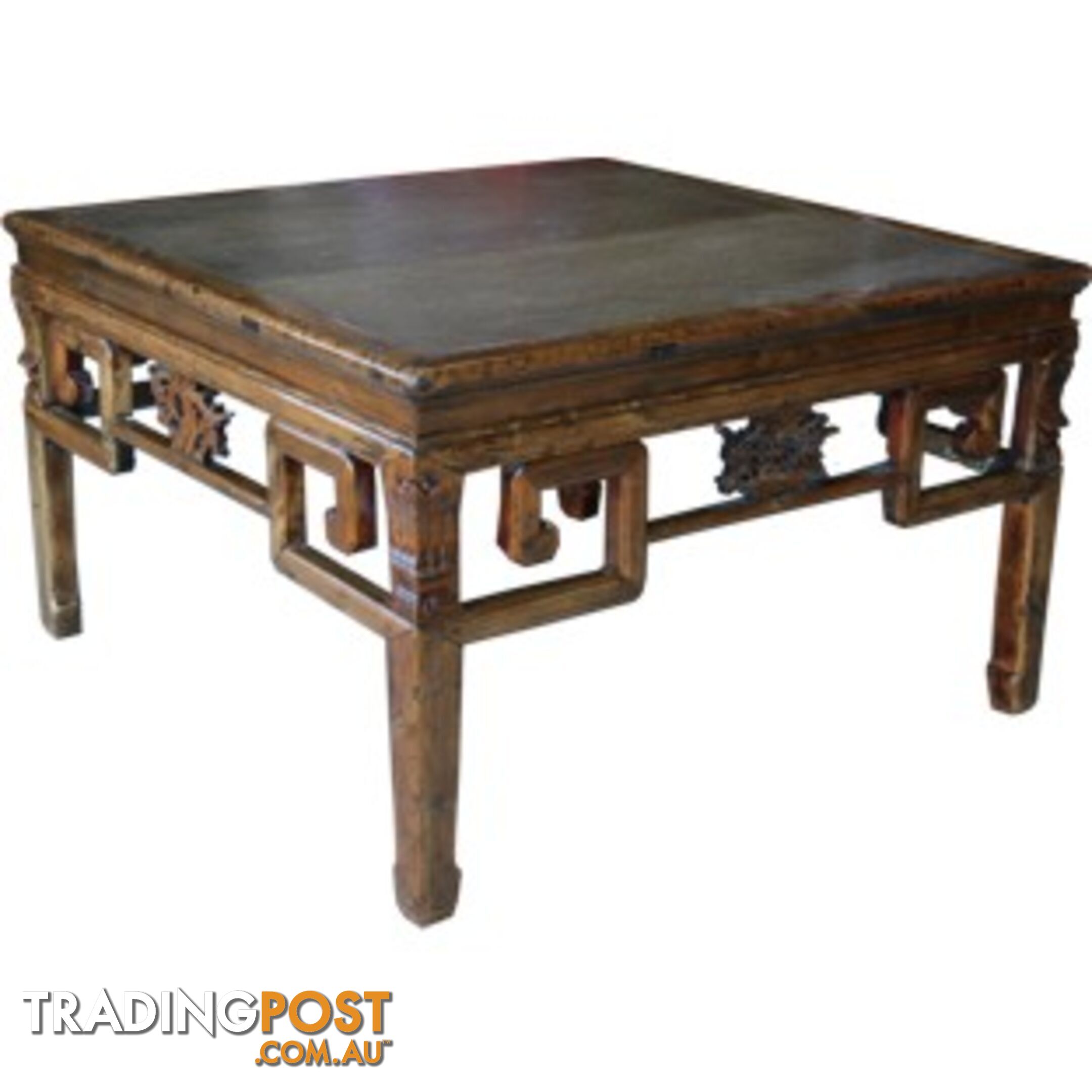 Chinese Antique Wood Carved Coffee Table