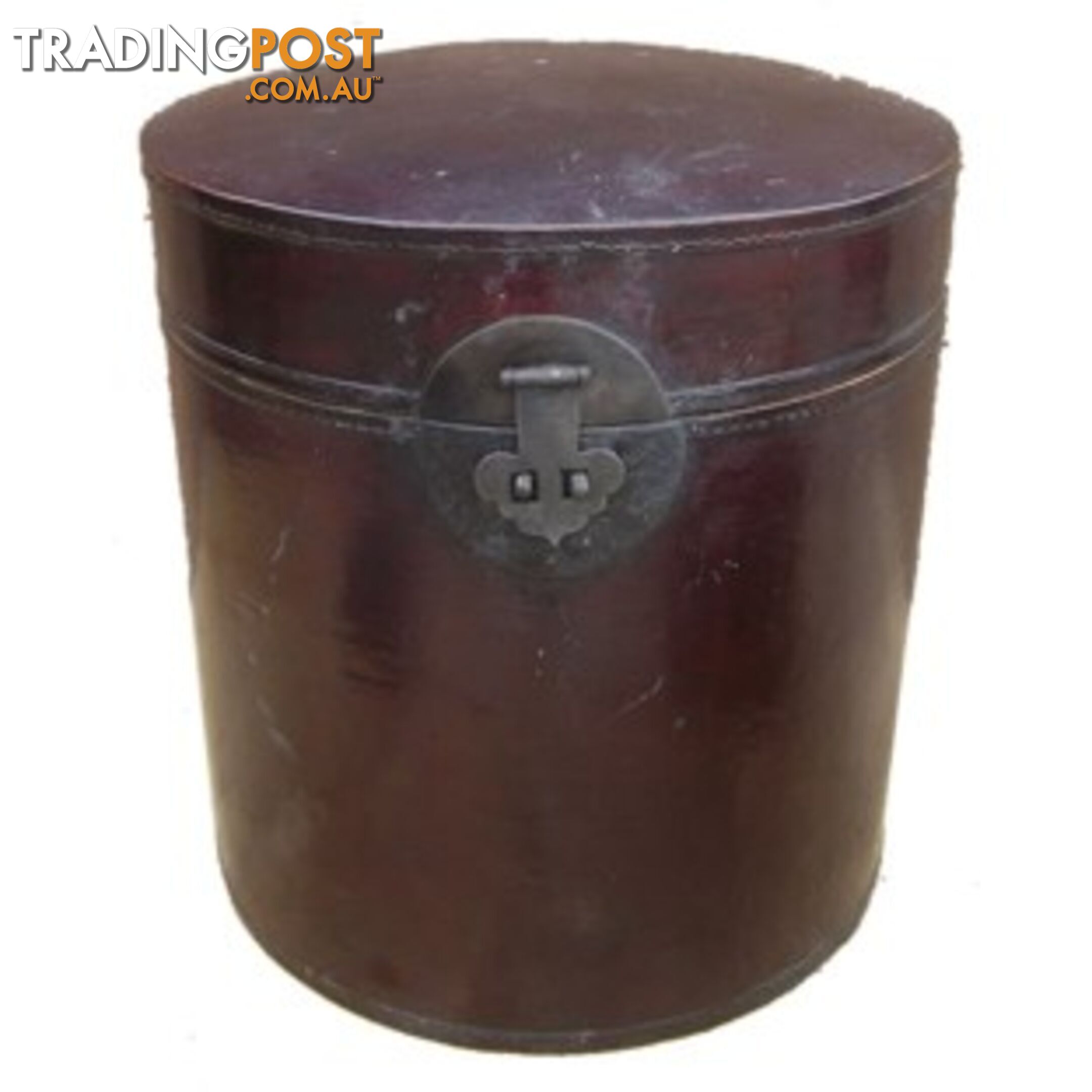 Original Round Maroon Decoration Box