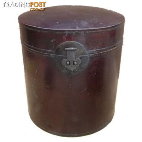 Original Round Maroon Decoration Box